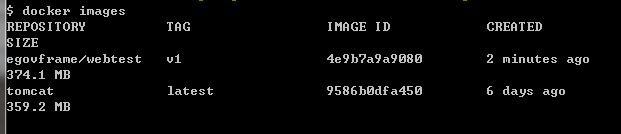 Docker 이미지 목록