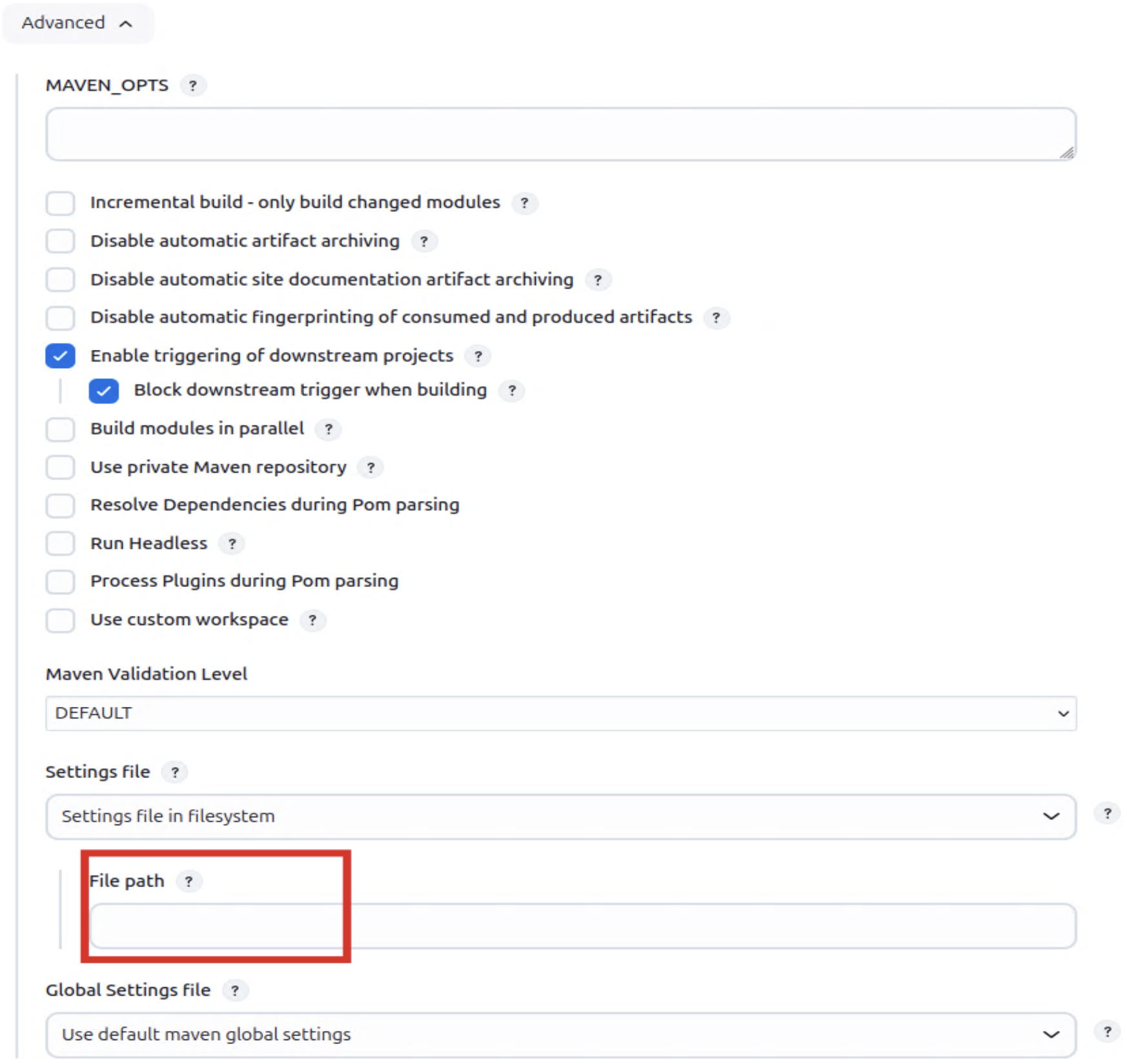 Jenkins Maven 개별 설정
