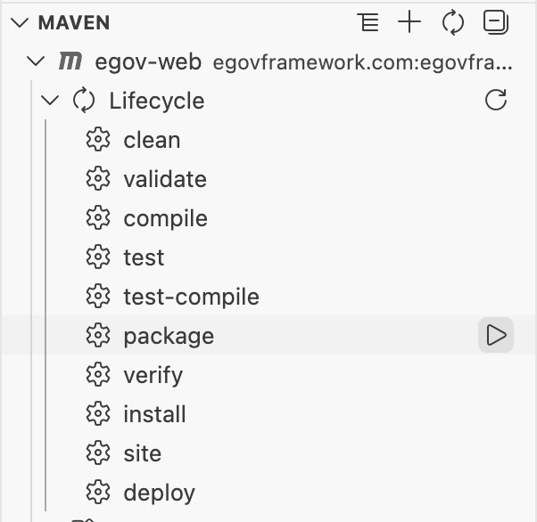 Maven Lifecycle 실행
