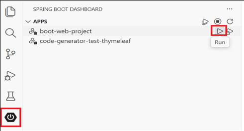 Run spring boot project