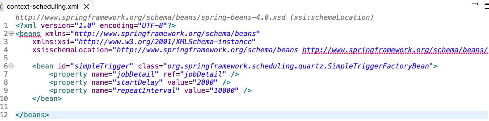 생성된 Configuration 파일 확인 (XML)