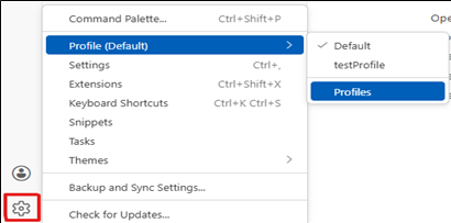 GUI로 프로필창 열기