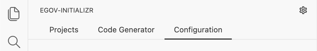 Configuration Generation 탭
