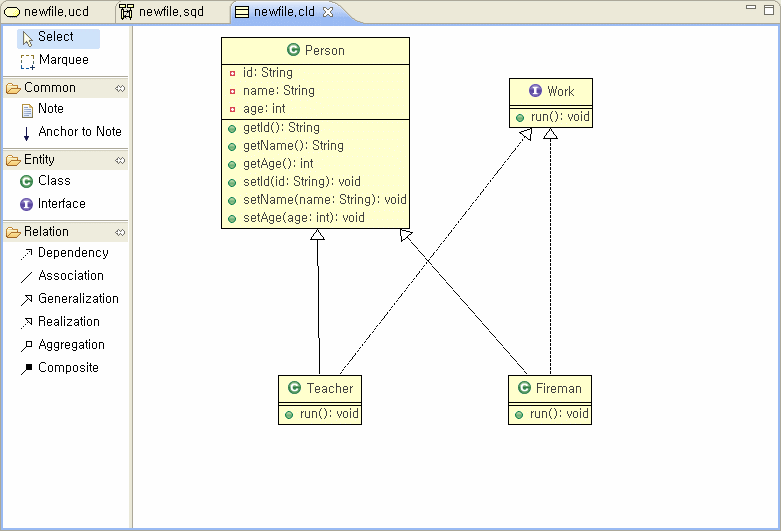 class diagram for graphical document editor