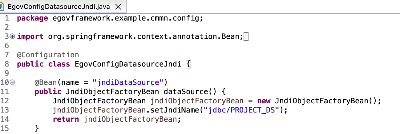 생성된 Configuration 파일 확인